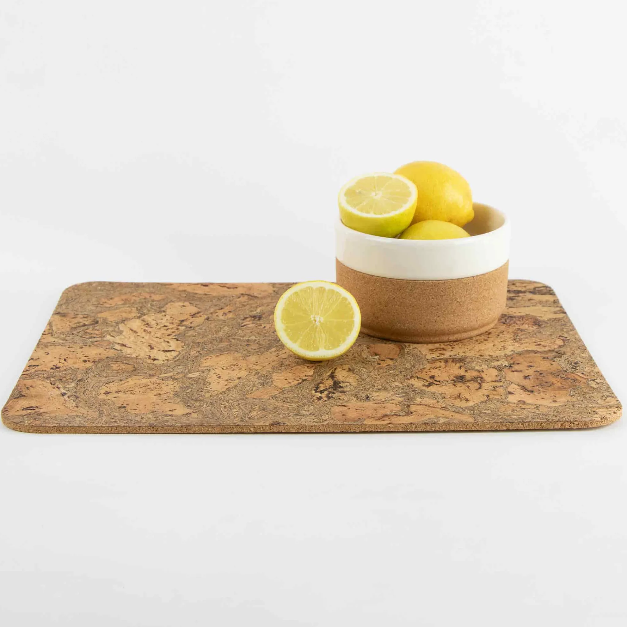 Liga Set of 4 Marbled Cork Rectangle Placemats, 40cm Sale