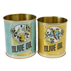 Rex London Set of 2 Olive Oil Utensil Jars New