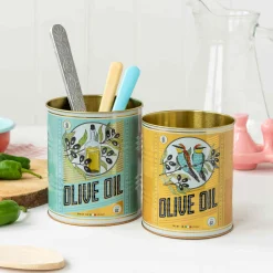 Rex London Set of 2 Olive Oil Utensil Jars New