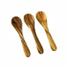Naturally Med Set of 3 Olive Wood Mini Spoons New