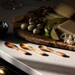 Naturally Med Set of 3 Olive Wood Mini Spoons New