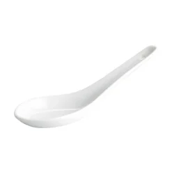 Viejovalle Set of 6 Porcelain Canape Spoon with Hole, 14cm Clearance