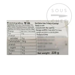 Chinese Ingredients Shirataki Konnyaku Noodle Nests - Knot Yam Noodle, 228g Drained Hot