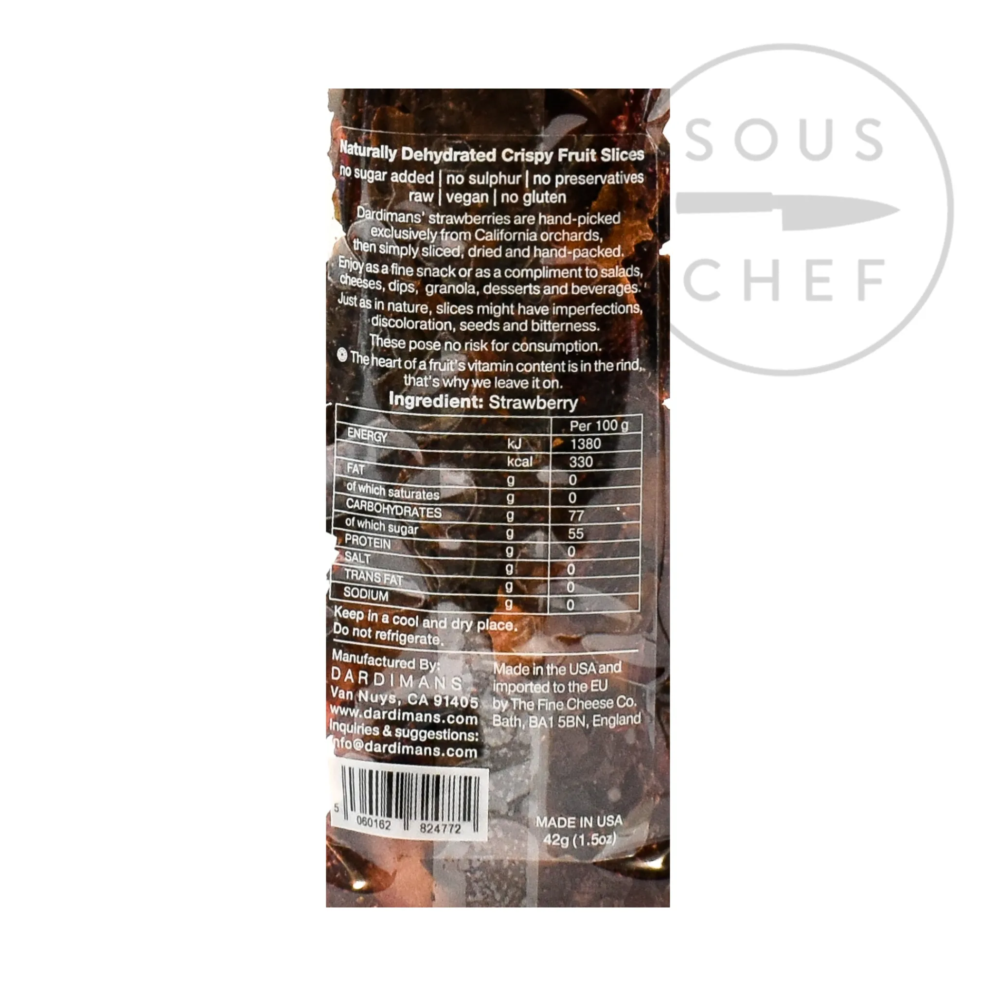 California Crisps Short Dated Strawberry Slices, 43g