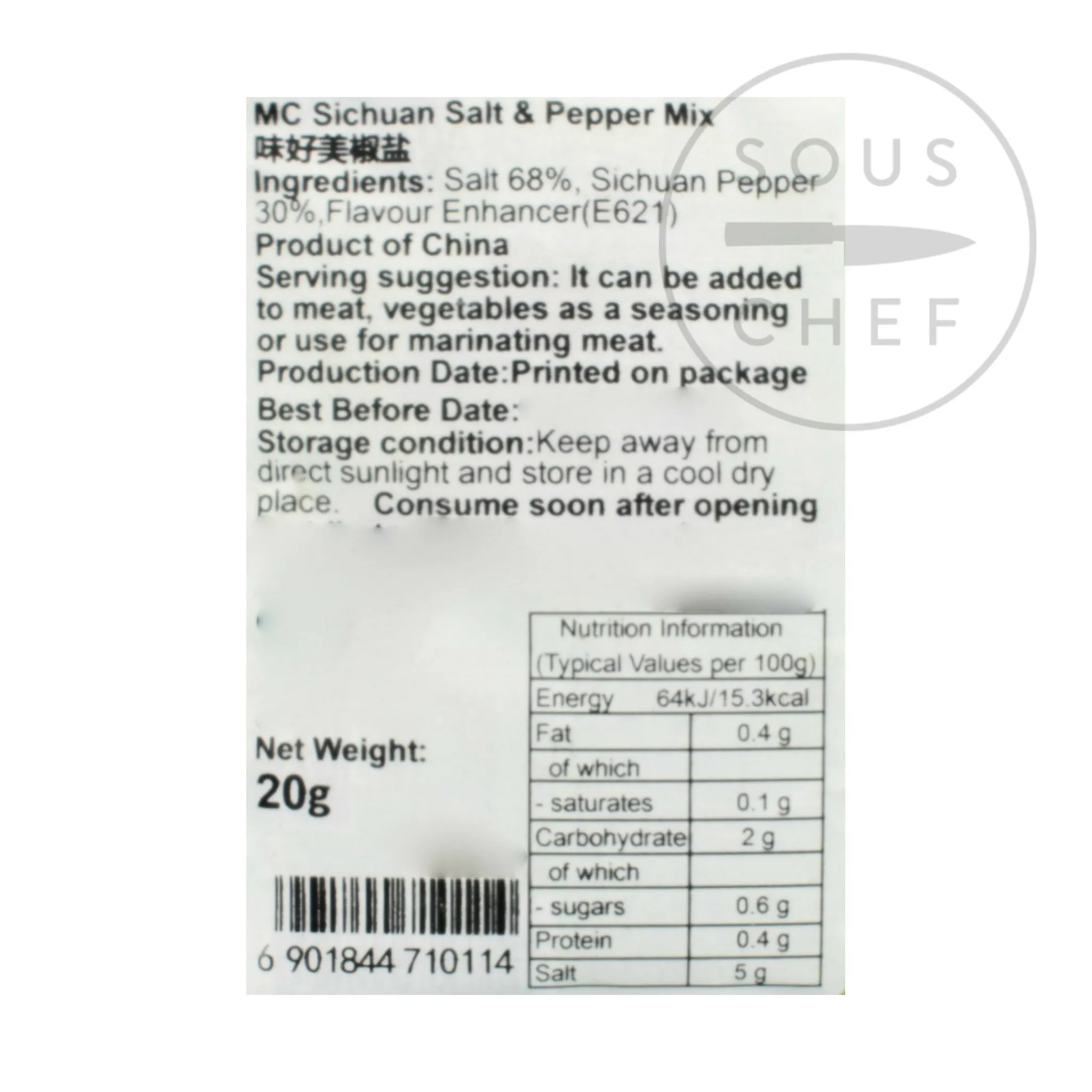 McCormick Sichuan Pepper & Salt, 20g Discount