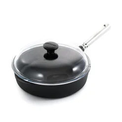 Skeppshult Professional Cast Iron & Stainless Steel Saute Pan with Glass Lid, 25cm Best