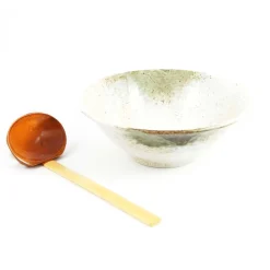 Kiji Stoneware & Ceramics Small Yukishino Ramen Bowl, 19.5cm Clearance