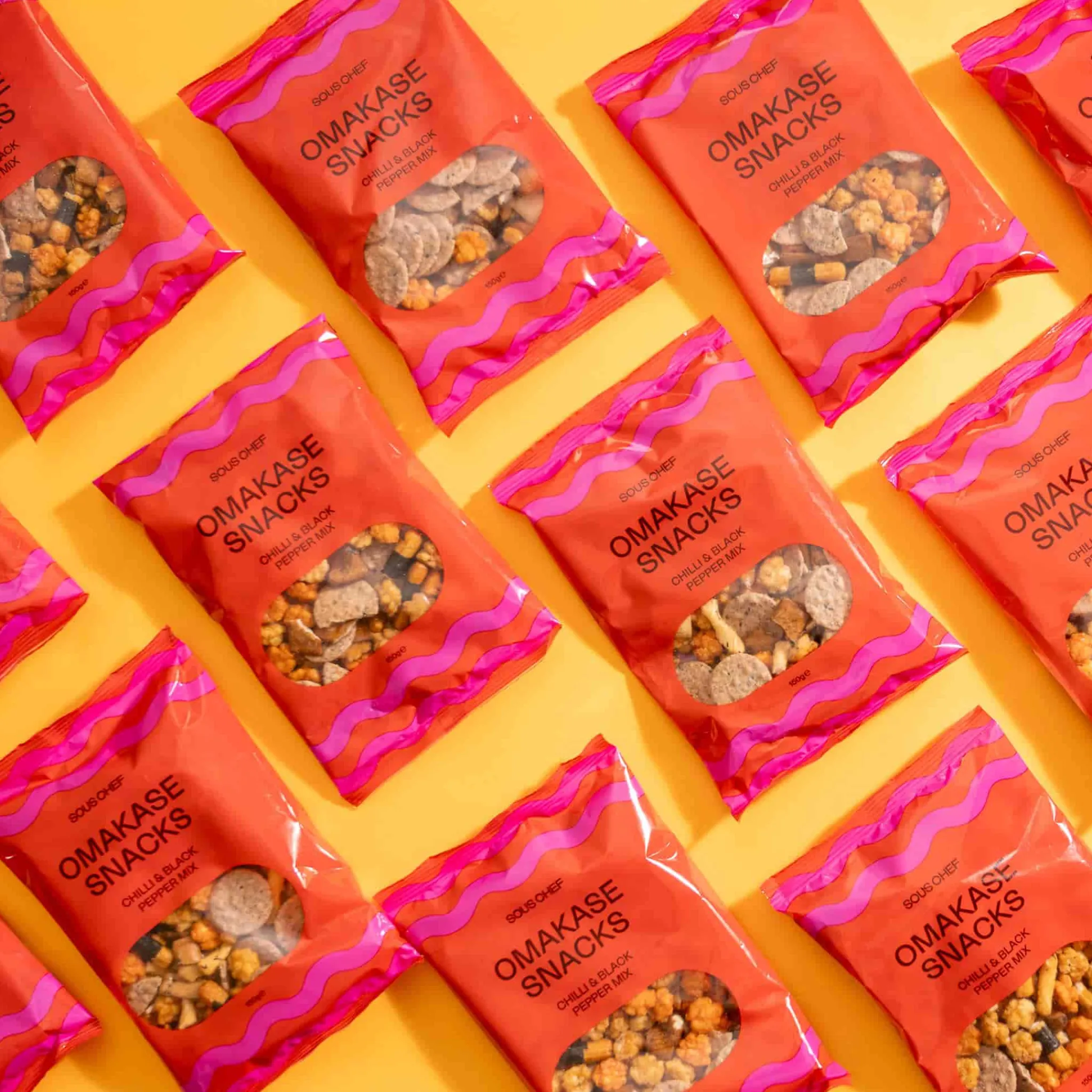 Sous Chef Omakase Snacks - Black Pepper & Chilli, 150g New