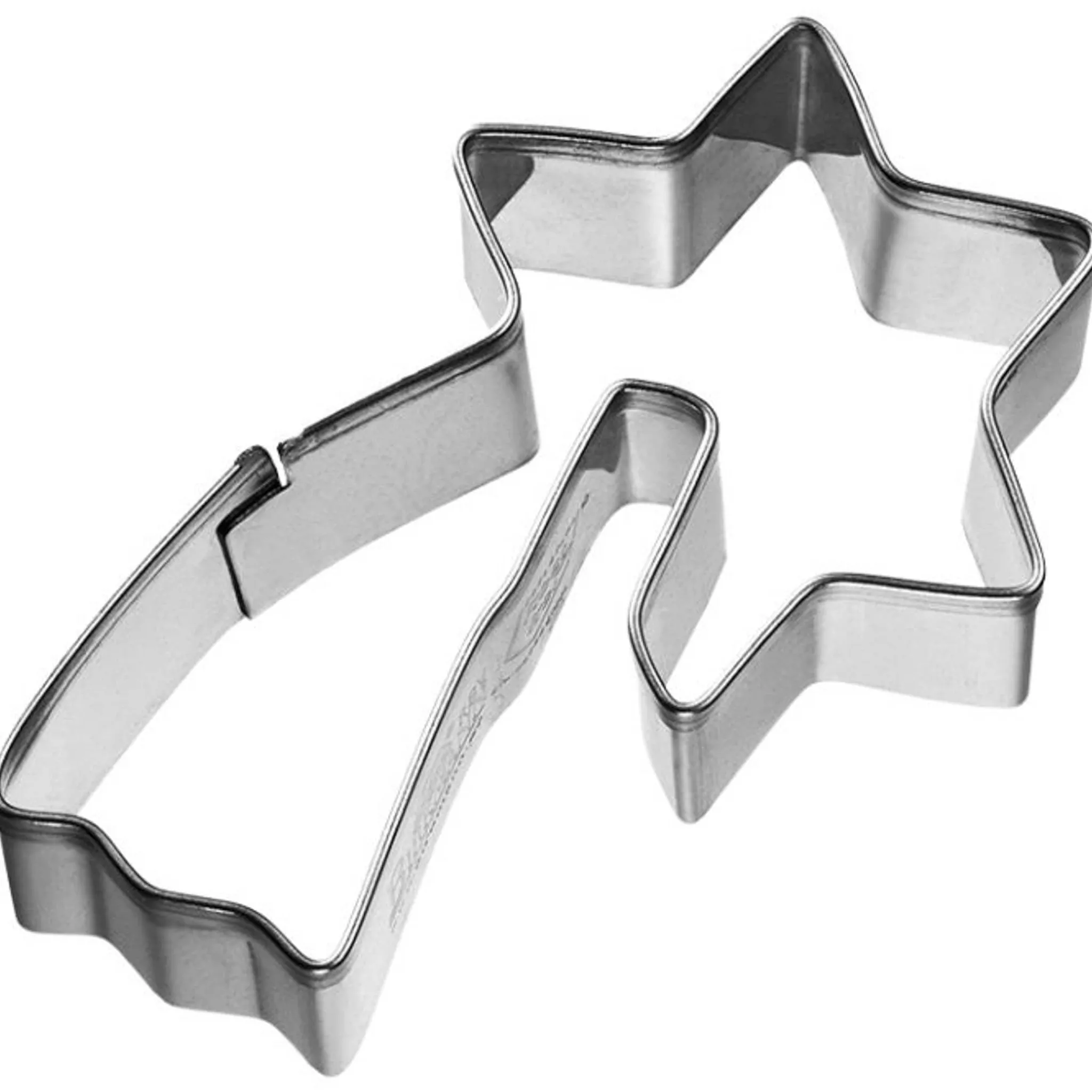 Birkmann Stainless Steel 3D Shooting Star Cookie Cutter, 6.5cm New