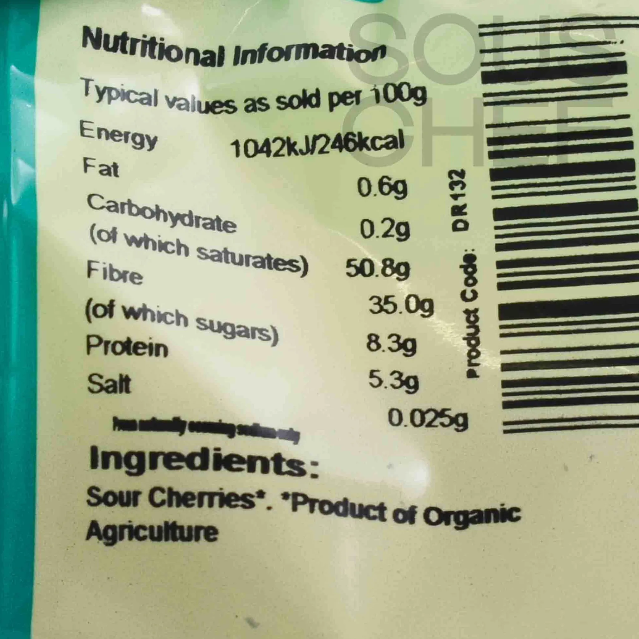 Suma Organic Sour Cherries, 125g Online