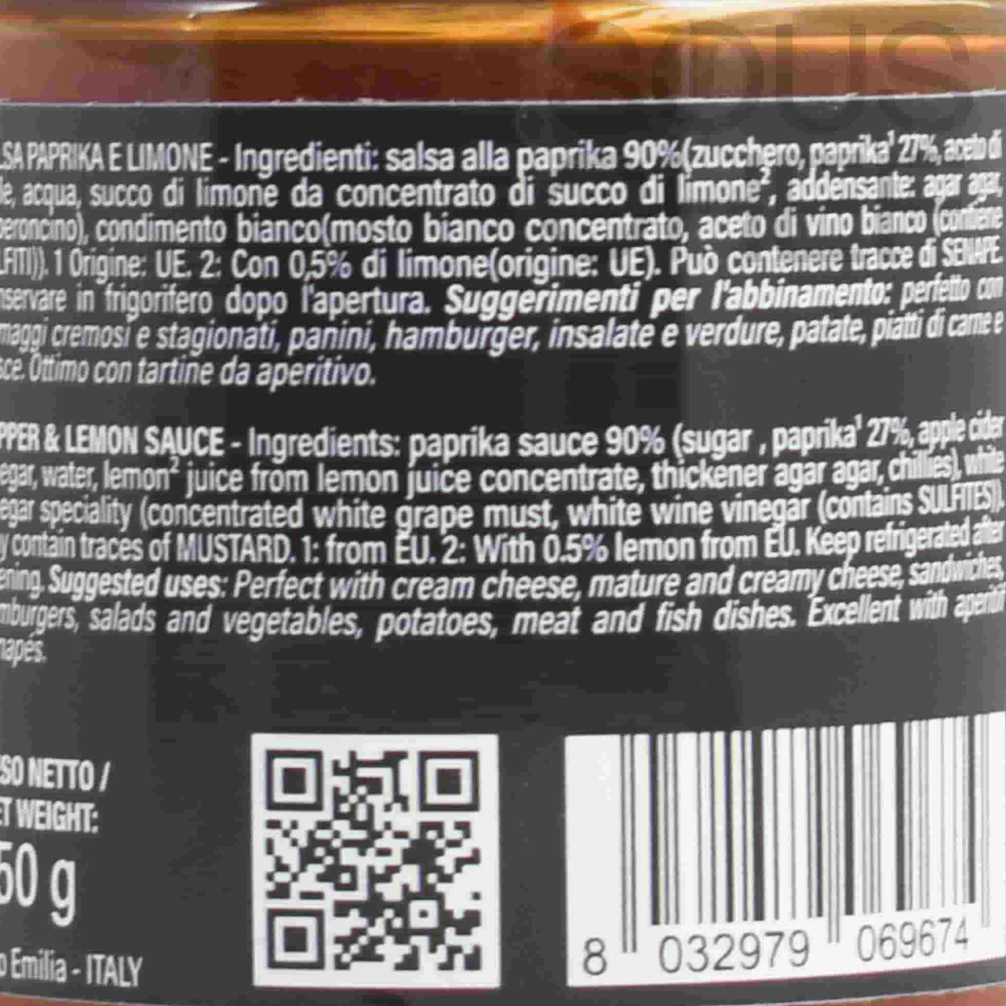 Terra Del Tuono Sweet Chilli and Lemon Gourmet Spread, 150g Best