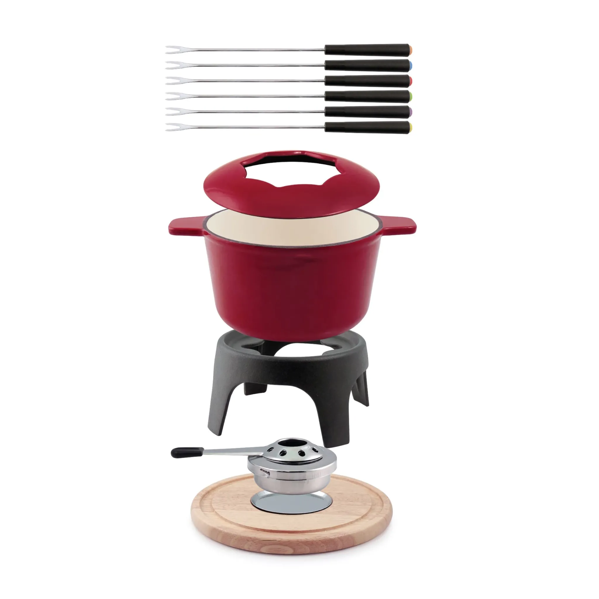 Swissmar Sierra Red Cast Iron Fondue Set, 17cm Outlet