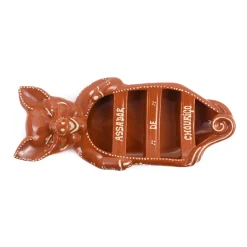TERRACOTA ASSADEIRA Terracotta Chorizo Pig Serving Dish, 33cm New
