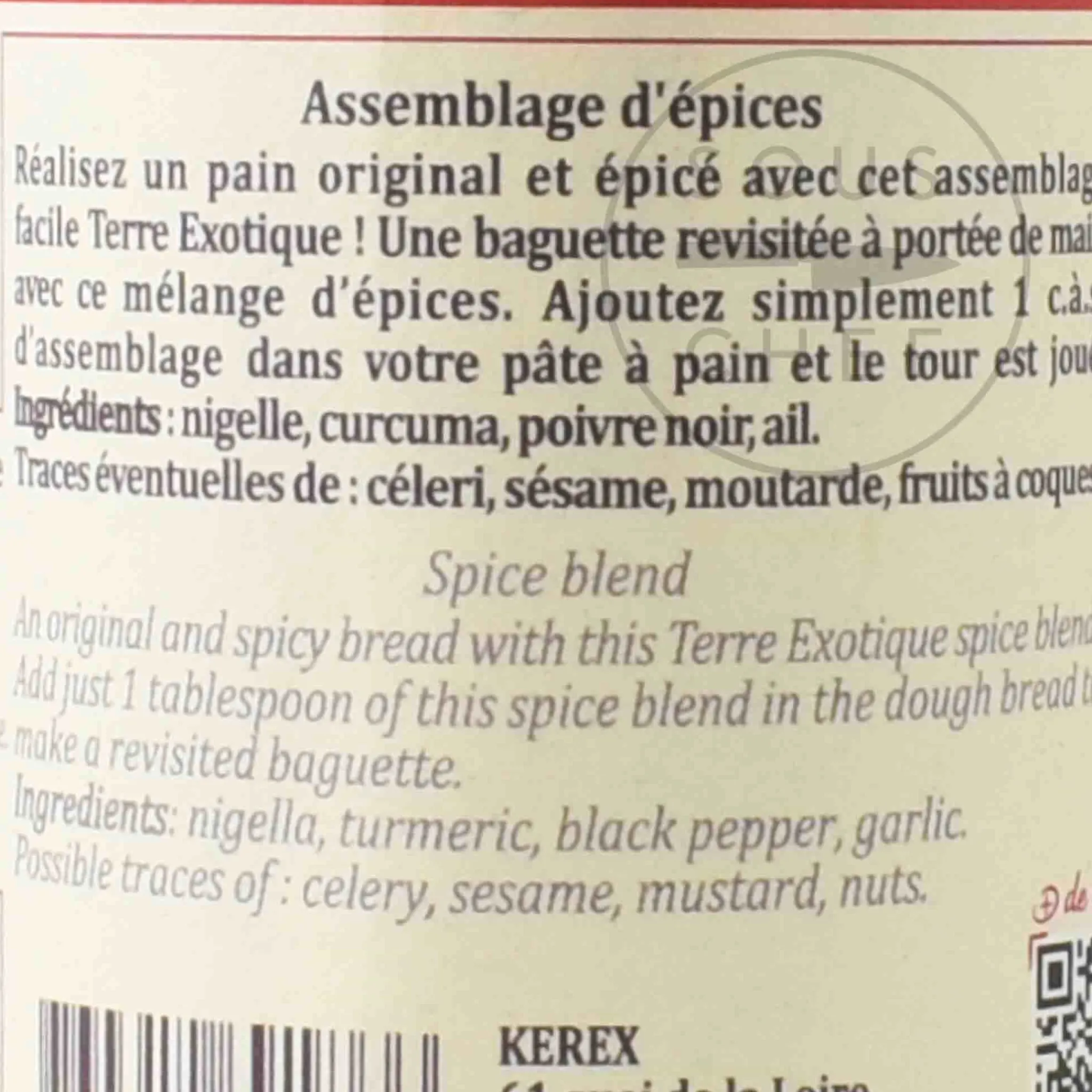 Terre Exotique Baker Spice Blend, 80g Clearance