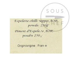 Terre Exotique Espelette Chili Pepper DOP, 250g Sale