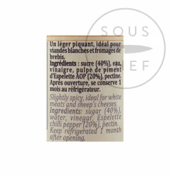 Terre Exotique Espelette Pepper Jelly, 90g Clearance