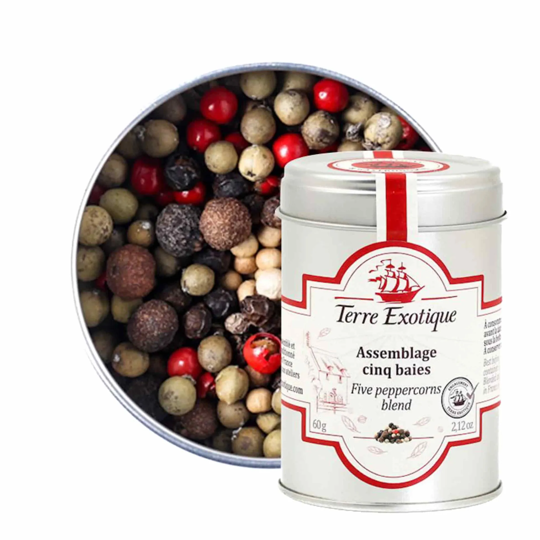 Terre Exotique Five Peppercorns Blend, 60g Hot