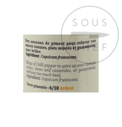 Terre Exotique Rings Of Fire Chilli Pepper, 15g Clearance