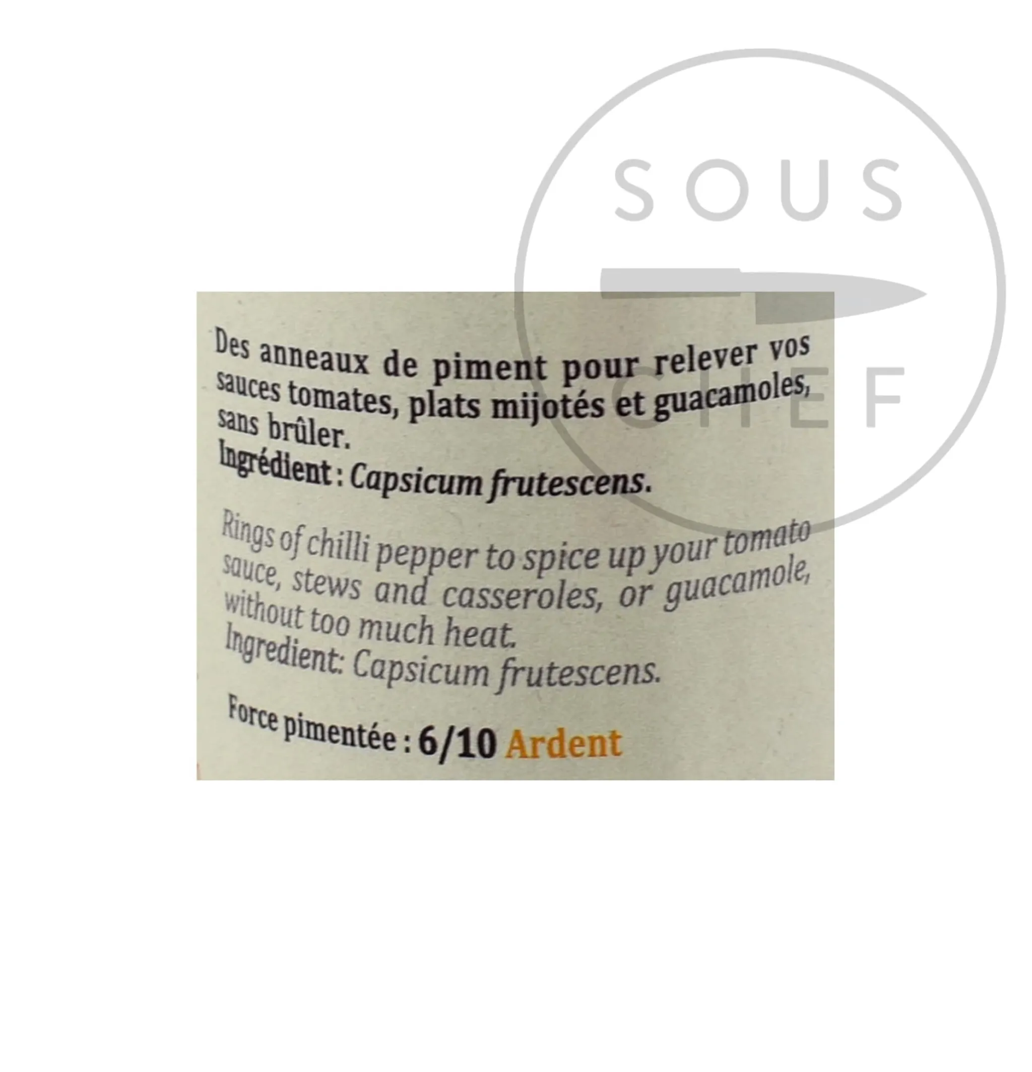 Terre Exotique Rings Of Fire Chilli Pepper, 15g Clearance