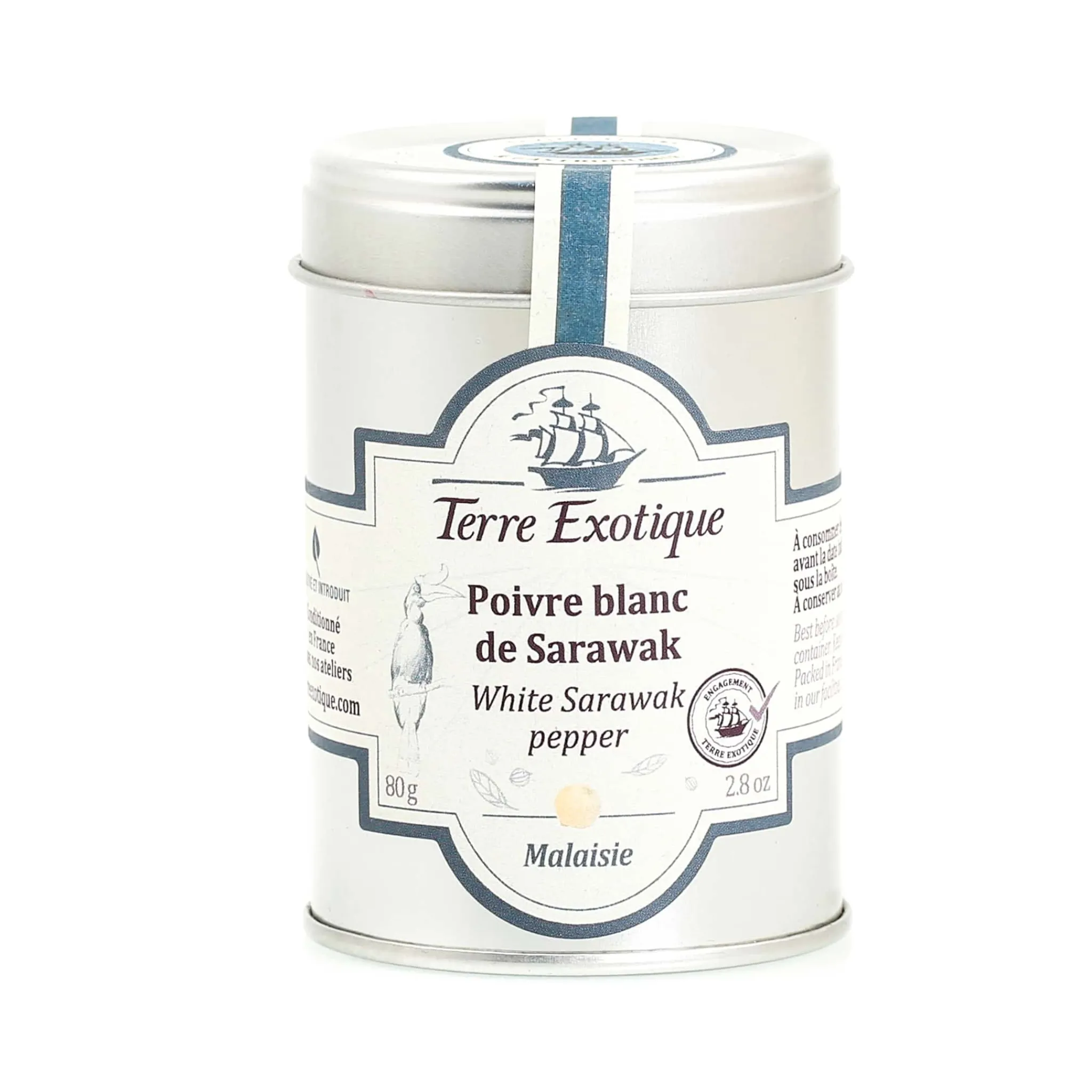 Terre Exotique White Sarawak Pepper IGP, 80g Best