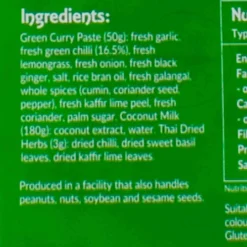 Thai Taste Thai Green Curry Kit, 233g Clearance