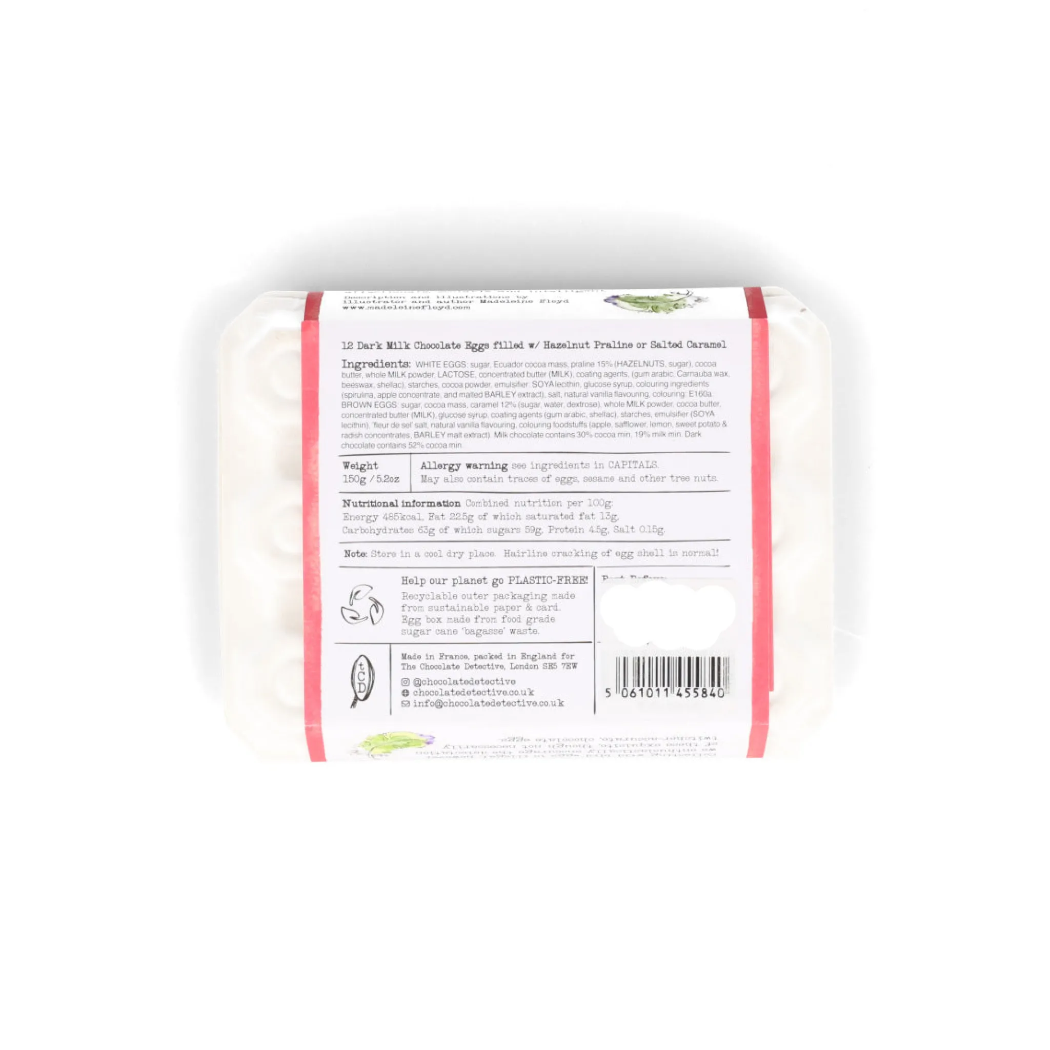 Chocolate Detective The 12 Rainbow Lovebird Chocolate Eggs, 150g Clearance