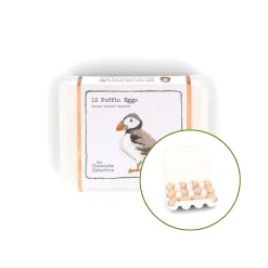 Chocolate Detective The 12 Puffin Chocolate Eggs, 150g New