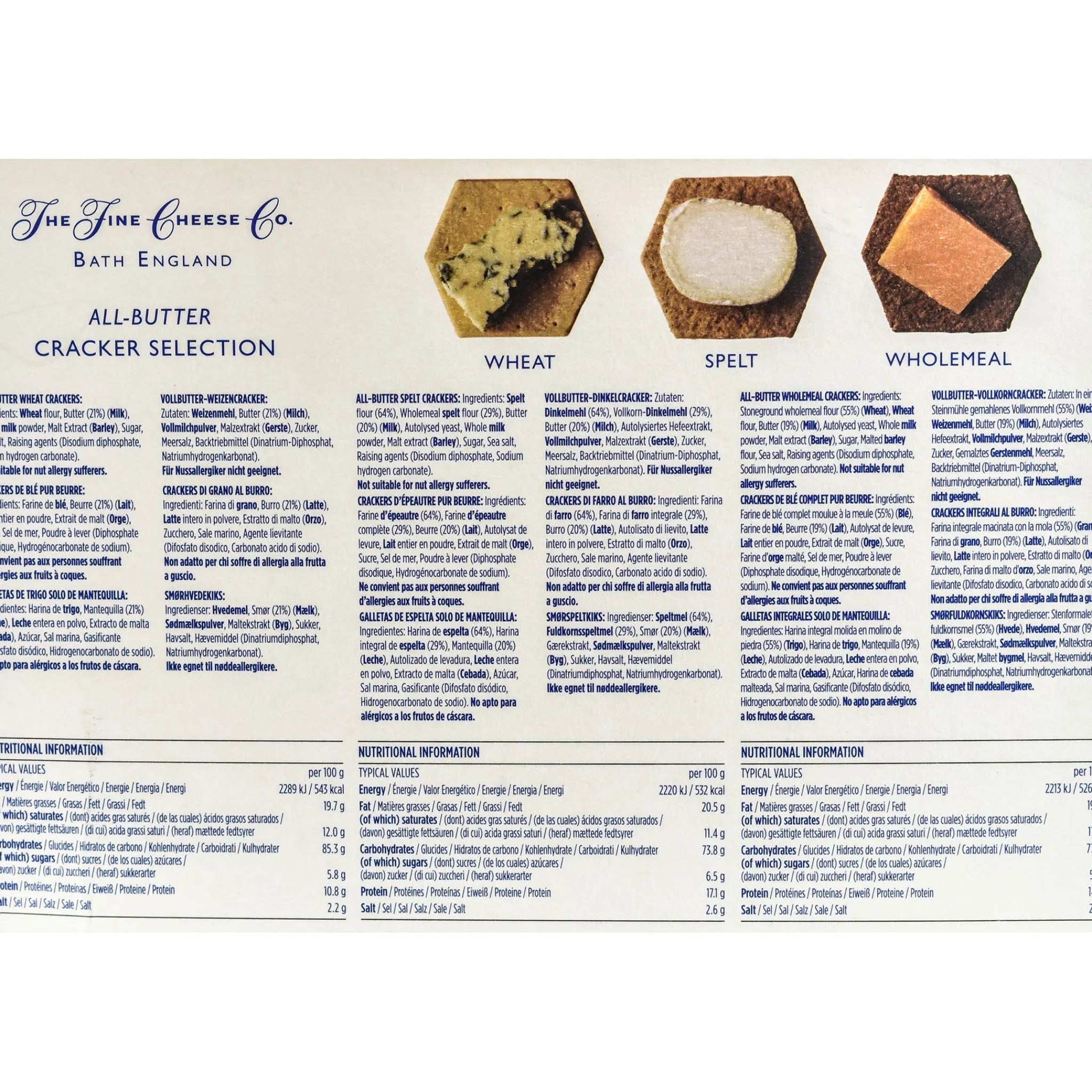 The Fine Cheese Co . All Butter Cracker Selection Box, 375g Sale