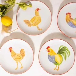 The Platera Manolo Rooster Porcelain Side Plate, 21cm
