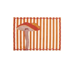 The Platera Striped Russula Mushroom Cotton Placemat Discount