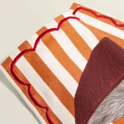 The Platera Striped Shiitake Mushroom Cotton Placemat Best