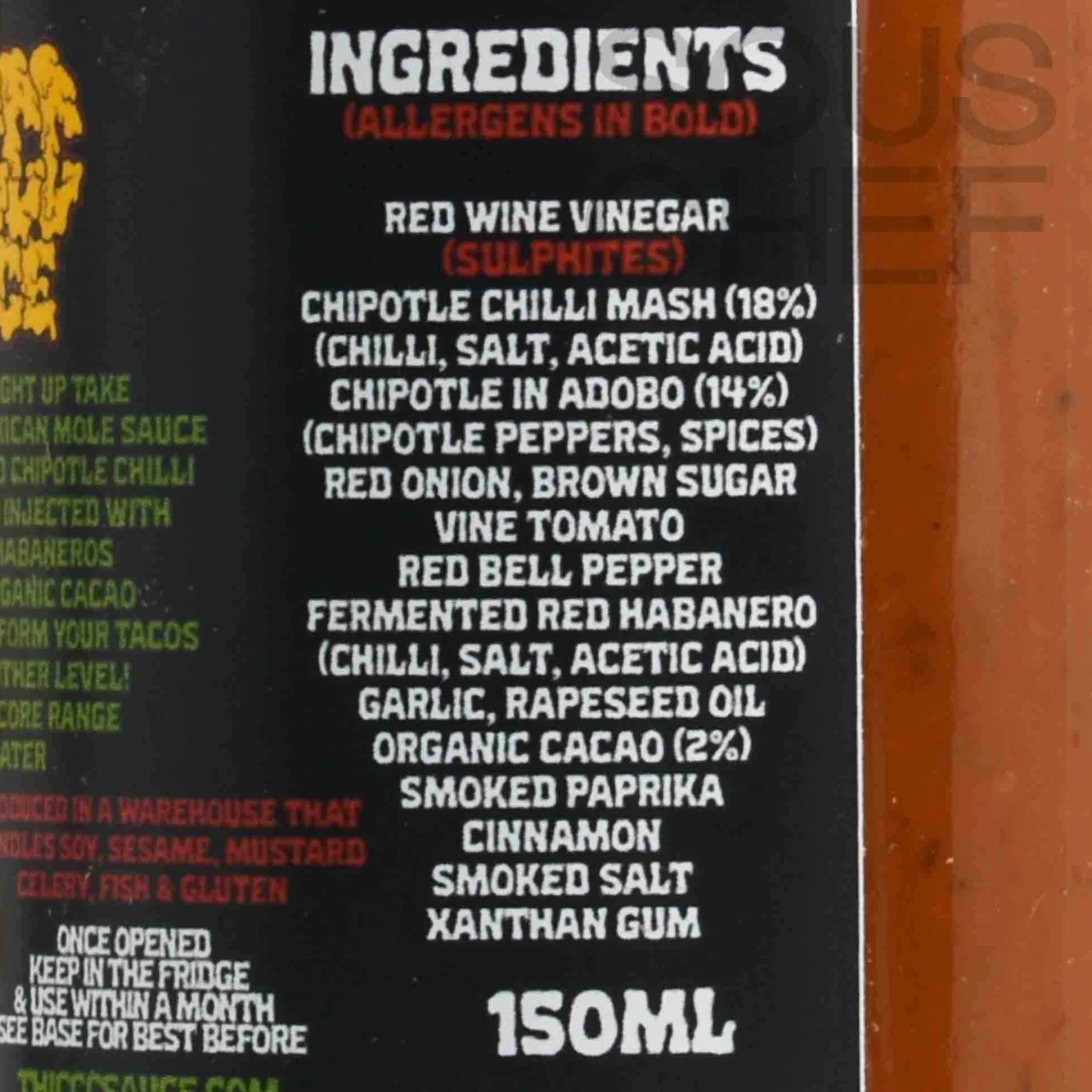 Thiccc Sauce Cholo Mole Hot Sauce, 150ml New