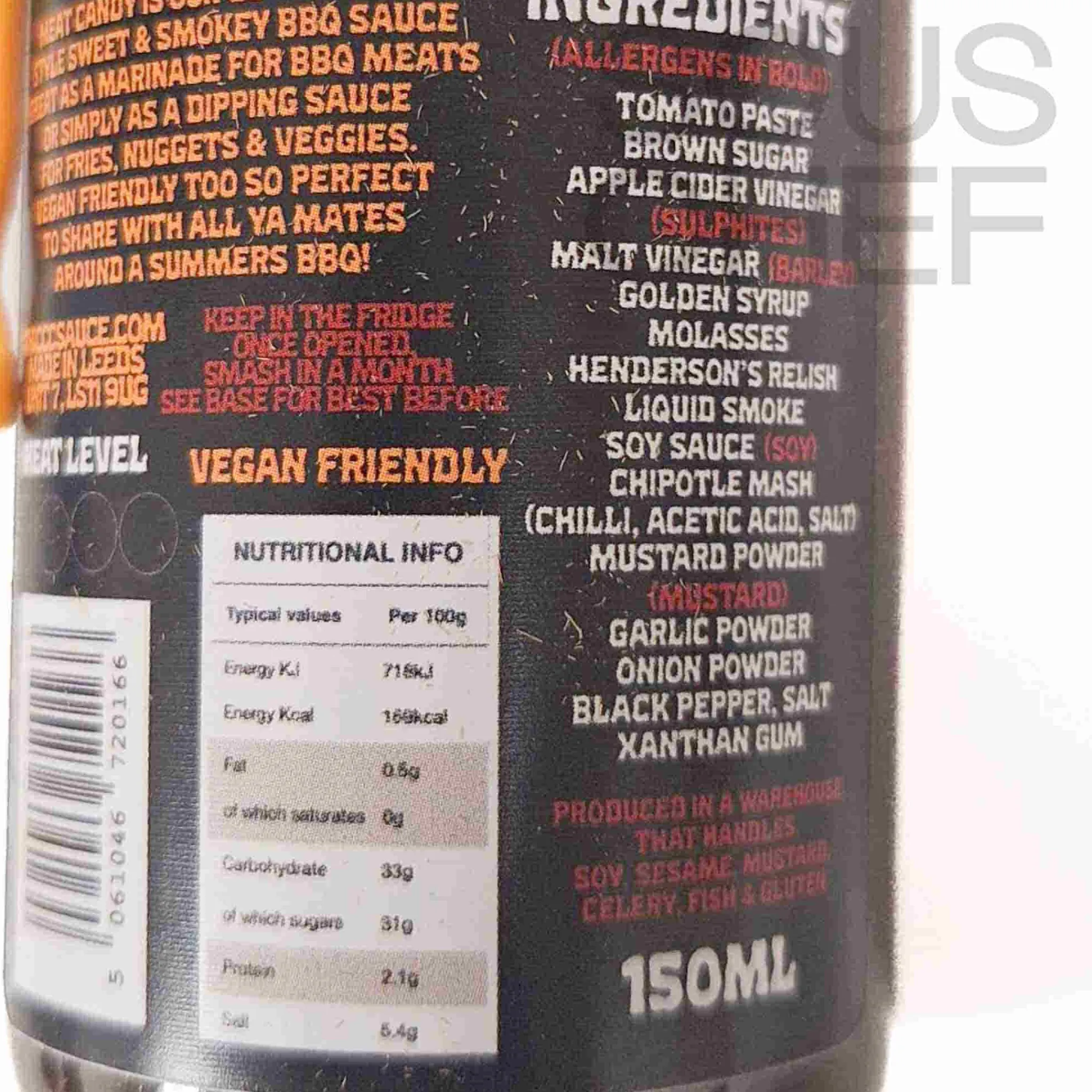 Thiccc Sauce Meat Candy Texas BBQ Sauce, 150ml Online