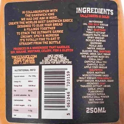 Thiccc Sauce Sandwich Glue Ultimate Sandwich Sauce, 250ml Hot