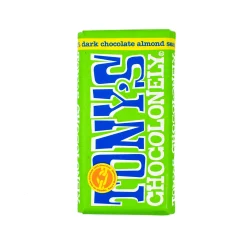Tony's Chocolonely Dark Chocolate Almonds & Sea Salt, 180g