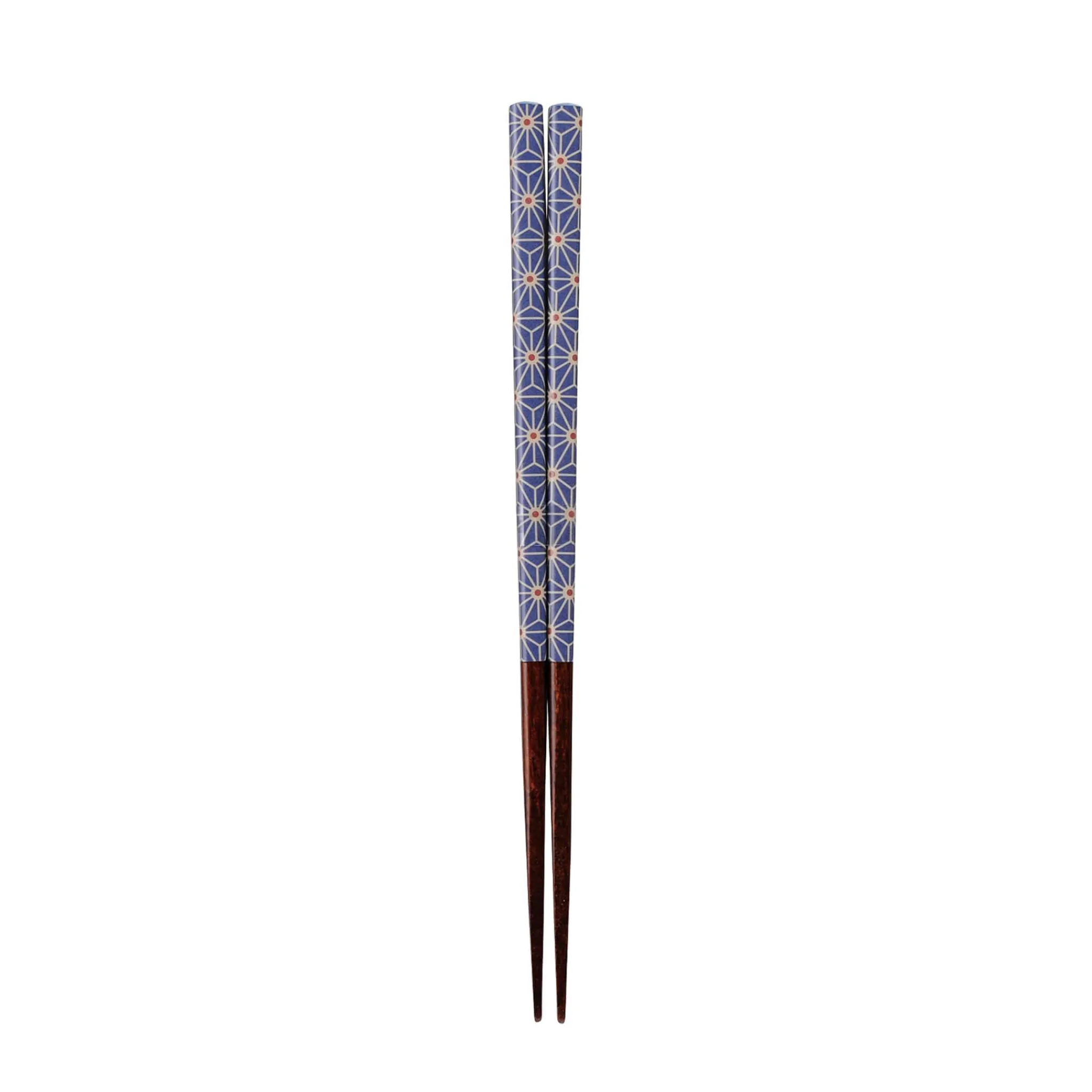 Kawai Co. Ltd Traditional Japanese Lancewood Navy Asanoha Washi Chopsticks, 23cm Best