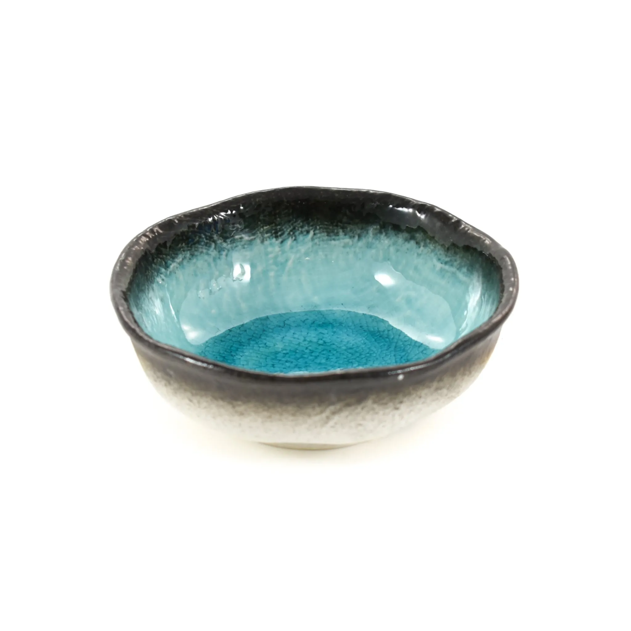 Kiji Stoneware & Ceramics Turquoise Glaze Bowl, 12cm dia x 4cm high Outlet