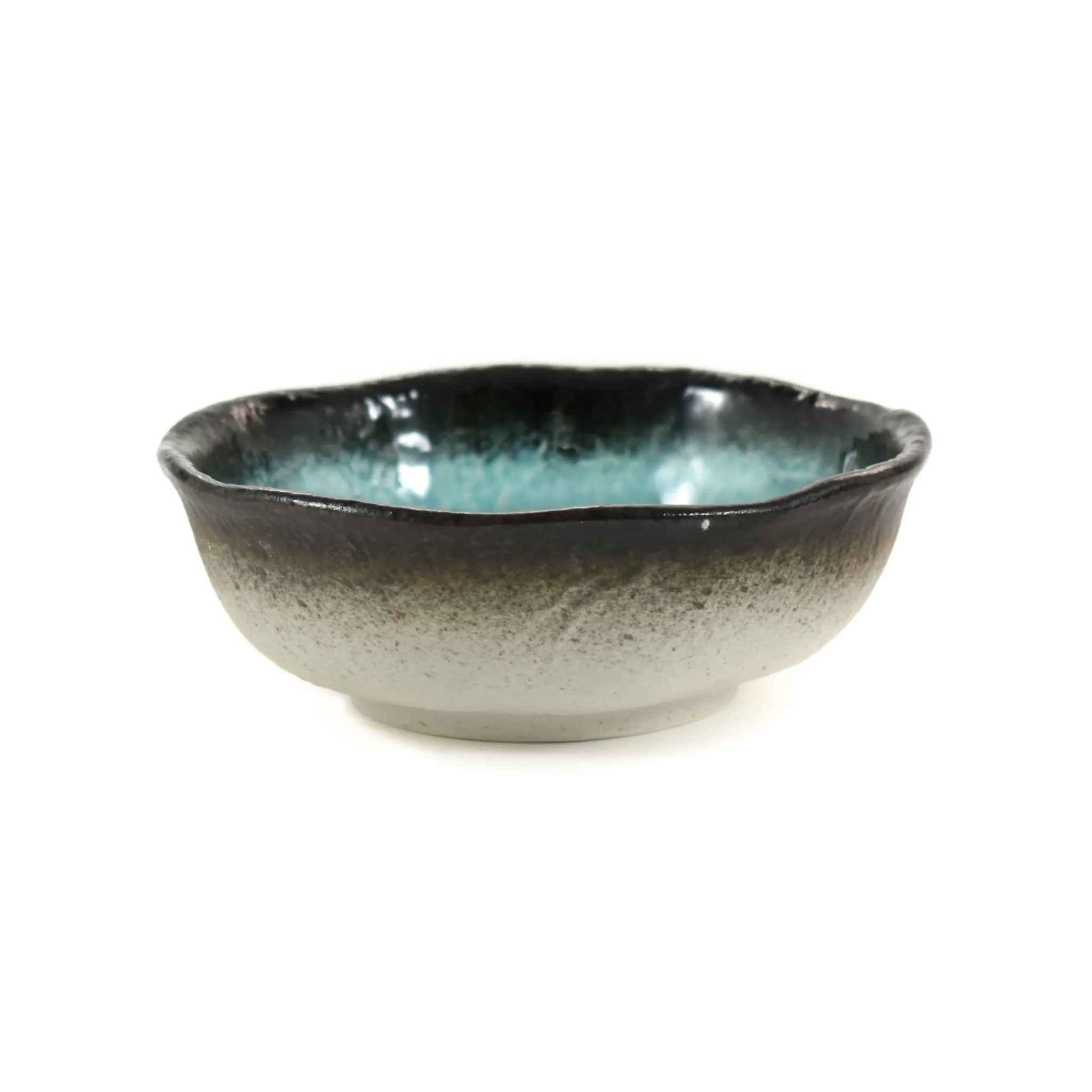 Kiji Stoneware & Ceramics Turquoise Glaze Bowl, 12cm dia x 4cm high Outlet