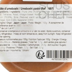 Japanese Ingredients Umeboshi Paste, 100g Sale