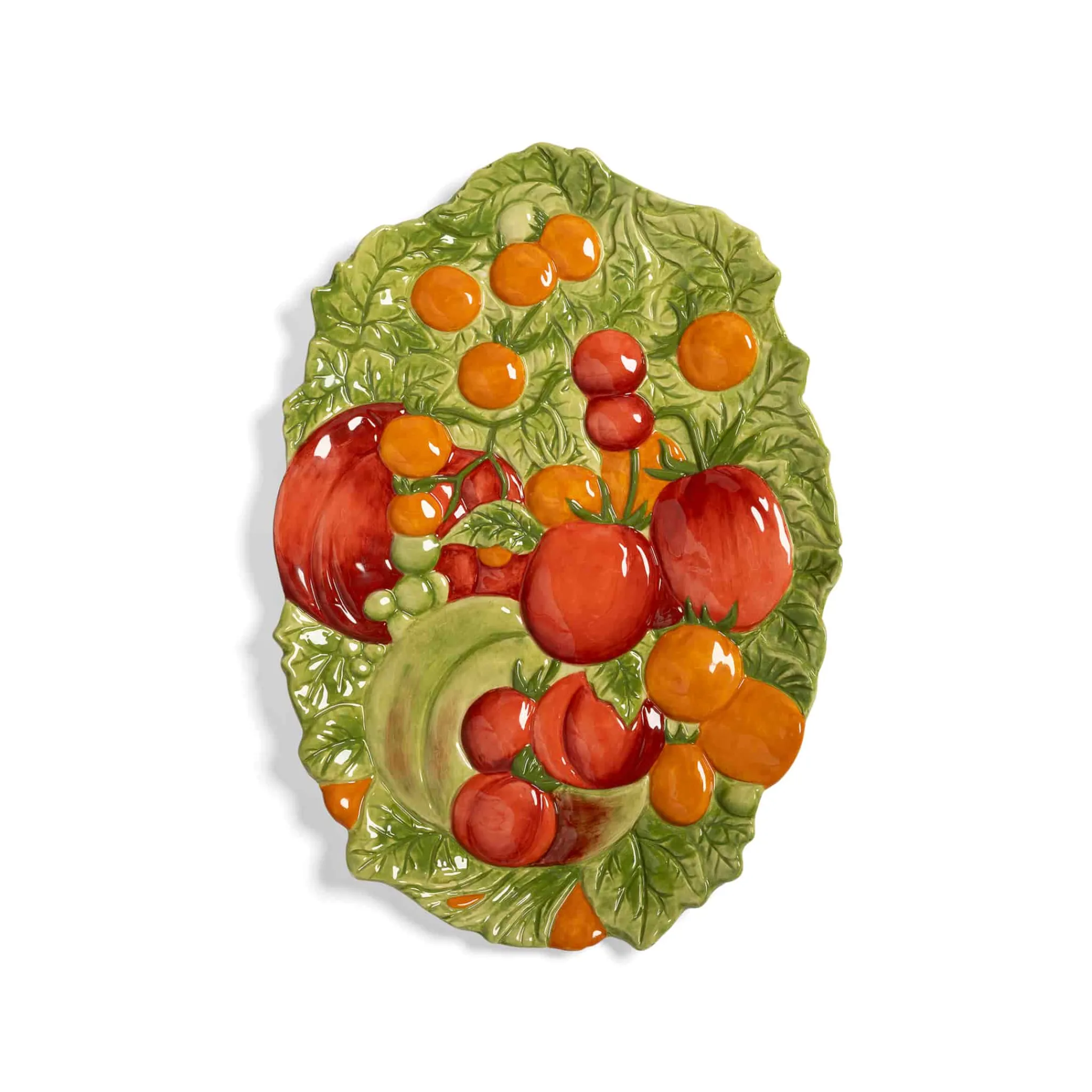 &Klevering Vegetable Ceramic Platter, 37.5cm Discount