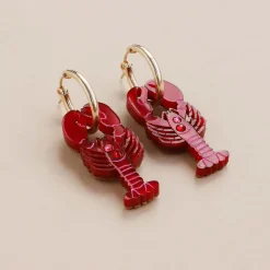 Wolf & Moon Lobster Hoop Earrings Online