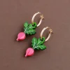 Wolf & Moon Radish Hoop Earrings Hot