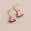 Wolf & Moon Watermelon Hoop Earrings Hot