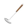 Suncraft Wood Handle Stainless Steel Gravy Ladle Hot