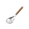 Suncraft Wood Handle Stainless Steel Serving Spoon Best