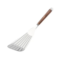 Suncraft Wood Handle Stainless Steel Slotted Spatula Outlet