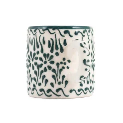 El Boyali Seramikler Yesil Ve Beyaz Boyali Coffee Cup, 140ml Online