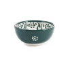 El Boyali Seramikler Yesil Ve Beyaz Boyali Dipping Bowl, 9.5cm New